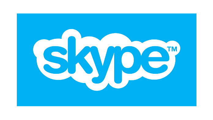 Бывший синий логотип скайп