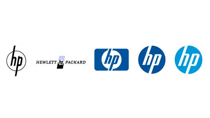 HP как менялись лого